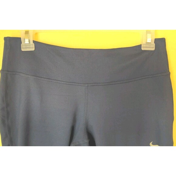 NIKE DRI FIT Running Capri Crop Royal Blue Pants Athletic Running Size Medium - Picture 3 of 10